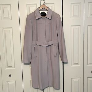 Women’s Moda International Wool Dress Coat Light Blue, size 8